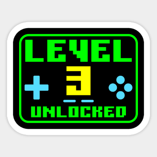 Level 3 Unlocked Sticker